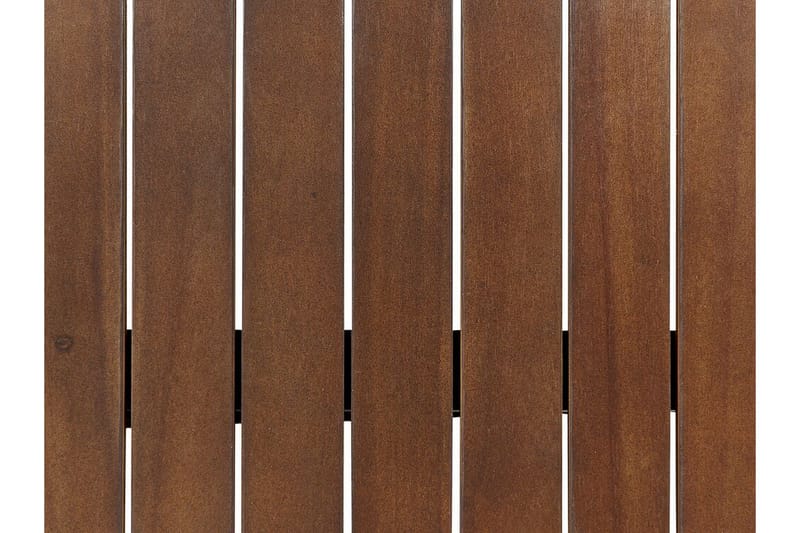 Paolo Hopfällbart Sidobord BrickUtebord och Avlastningsbord Utomhus 68 cm Trä - Mörkbrun - Utemöbler - Trädgårdsbord & Utebord - Sidobord utomhus