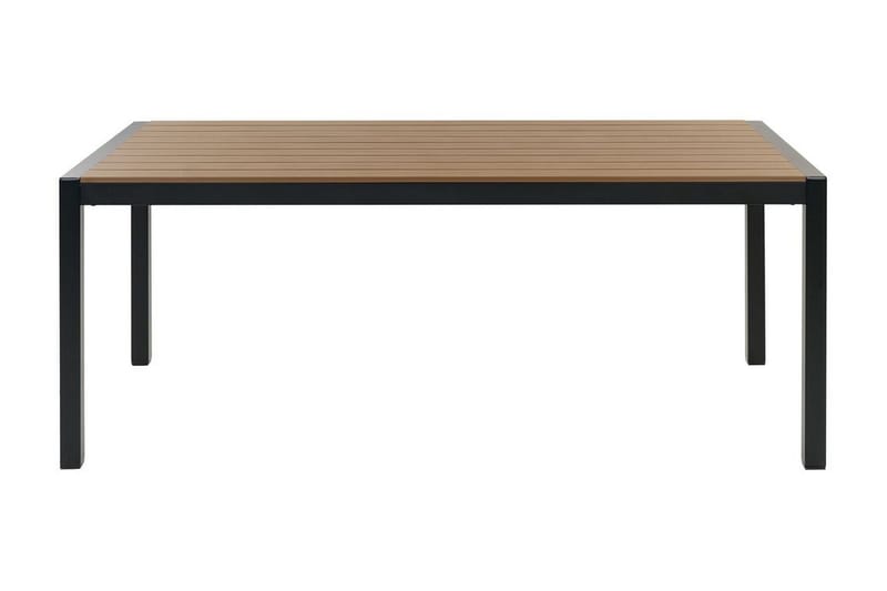 Pereta Matbord Utomhus 180x90 cm - Ljusbrun/Svart - Utemöbler - Trädgårdsbord & Utebord - Matbord ute