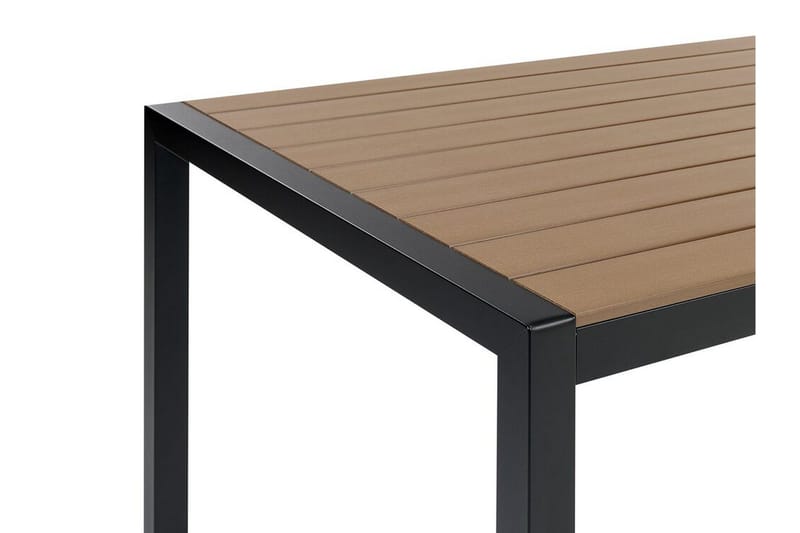 Pereta Matbord Utomhus 180x90 cm - Ljusbrun/Svart - Utemöbler - Trädgårdsbord & Utebord - Matbord ute