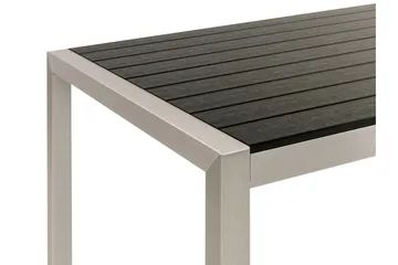 Pereta Matbord Utomhus 180x90 cm - Svart/Silver - Utemöbler - Trädgårdsbord & Utebord - Matbord ute