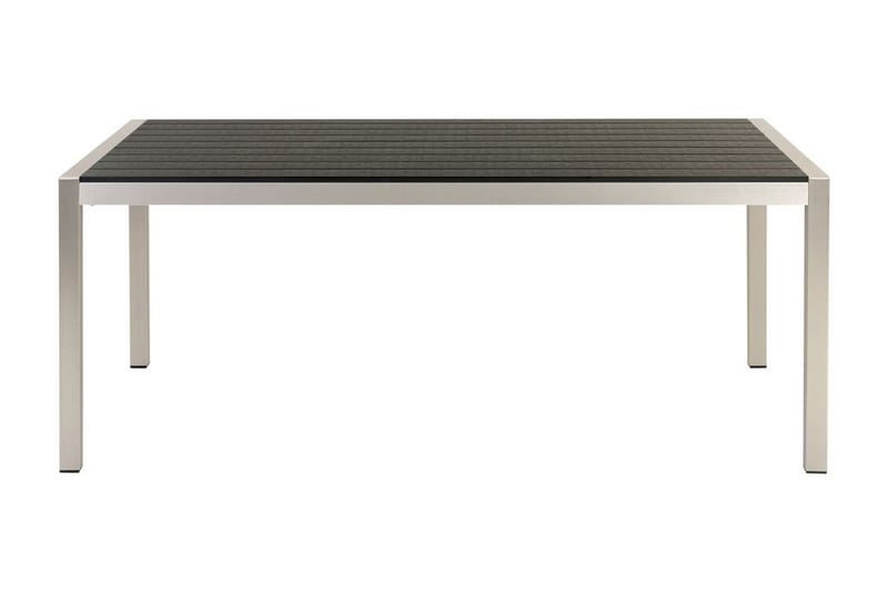 PERETA Matbord Utomhus 180x90 cm Svart/Silver - Utemöbler - Trädgårdsbord & Utebord - Matbord ute
