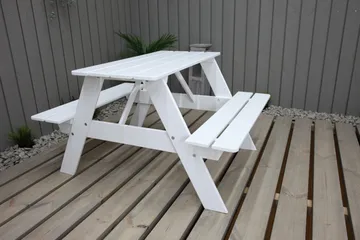 Nancie Mini Picknickbord - Vit - Utemöbler - Trädgårdsbord & Utebord - Picknickbord