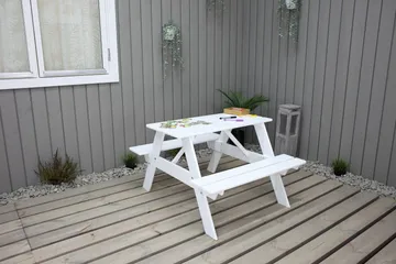 Nancie Mini Picknickbord - Vit - Utemöbler - Trädgårdsbord & Utebord - Picknickbord