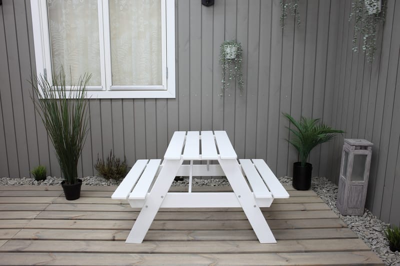 Nancie Mini Picknickbord - Vit - Utemöbler - Trädgårdsbord & Utebord - Picknickbord