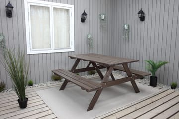 Nancie Picknickbord 150 cm - Brun - Utemöbler - Trädgårdsbord & Utebord - Picknickbord