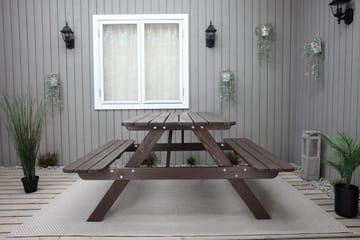 Nancie Picknickbord 150 cm - Brun - Utemöbler - Trädgårdsbord & Utebord - Picknickbord