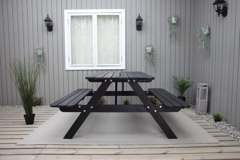 Nancie Picknickbord 158 cm - Kaffesvart - Utemöbler - Trädgårdsbord & Utebord - Picknickbord