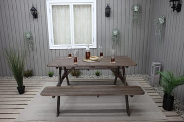 Nancie Picknickbord 150 cm - Brun - Utemöbler - Trädgårdsbord & Utebord - Picknickbord