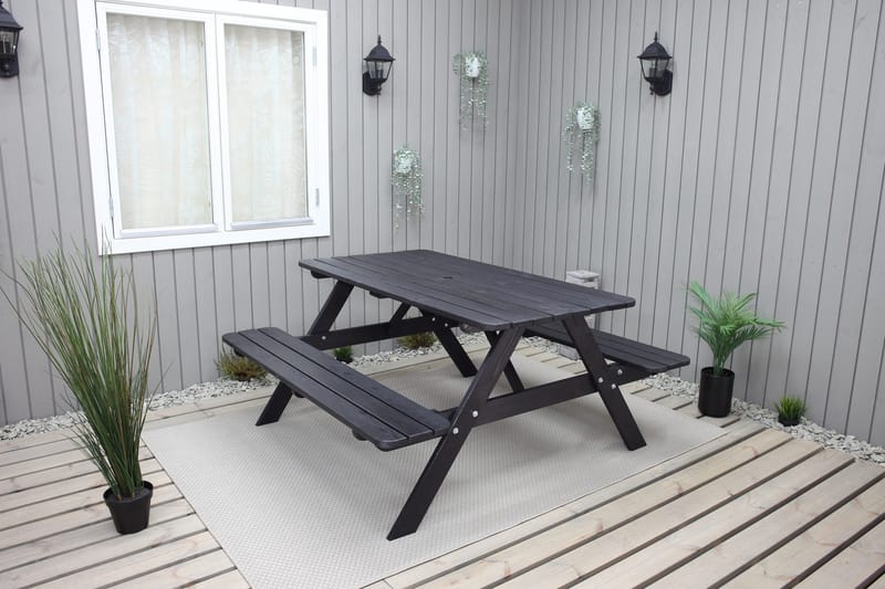 Nancie Picknickbord 158 cm - Kaffesvart - Utemöbler - Trädgårdsbord & Utebord - Picknickbord