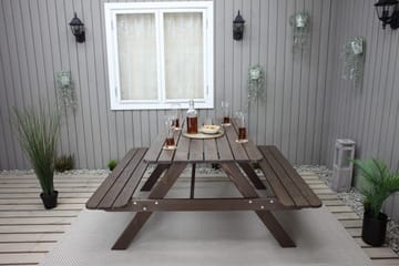 Nancie Picknickbord 150 cm - Brun - Utemöbler - Trädgårdsbord & Utebord - Picknickbord