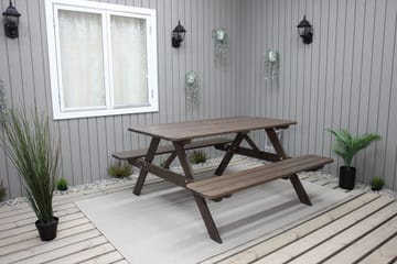 Nancie Picknickbord 150 cm - Brun - Utemöbler - Trädgårdsbord & Utebord - Picknickbord