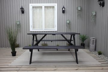Nancie Picknickbord 158 cm - Kaffesvart - Utemöbler - Trädgårdsbord & Utebord - Picknickbord