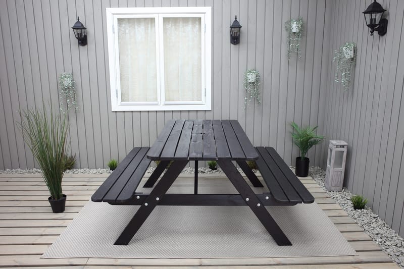 Nancie Picknickbord 158 cm - Kaffesvart - Utemöbler - Trädgårdsbord & Utebord - Picknickbord