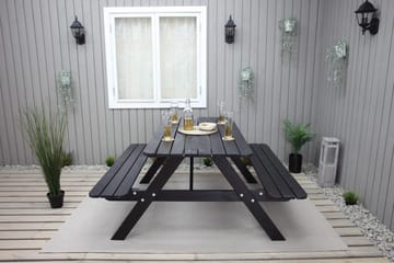 Nancie Picknickbord 158 cm - Kaffesvart - Utemöbler - Trädgårdsbord & Utebord - Picknickbord