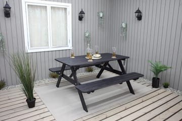 Nancie Picknickbord 158 cm - Kaffesvart - Utemöbler - Trädgårdsbord & Utebord - Picknickbord