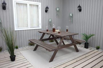 Nancie Picknickbord 150 cm - Brun - Utemöbler - Trädgårdsbord & Utebord - Picknickbord