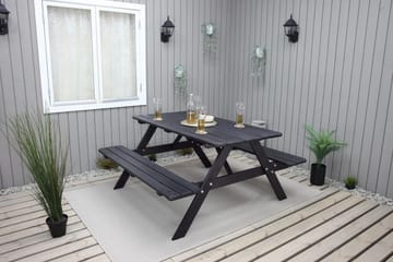 Nancie Picknickbord 158 cm - Kaffesvart - Utemöbler - Trädgårdsbord & Utebord - Picknickbord