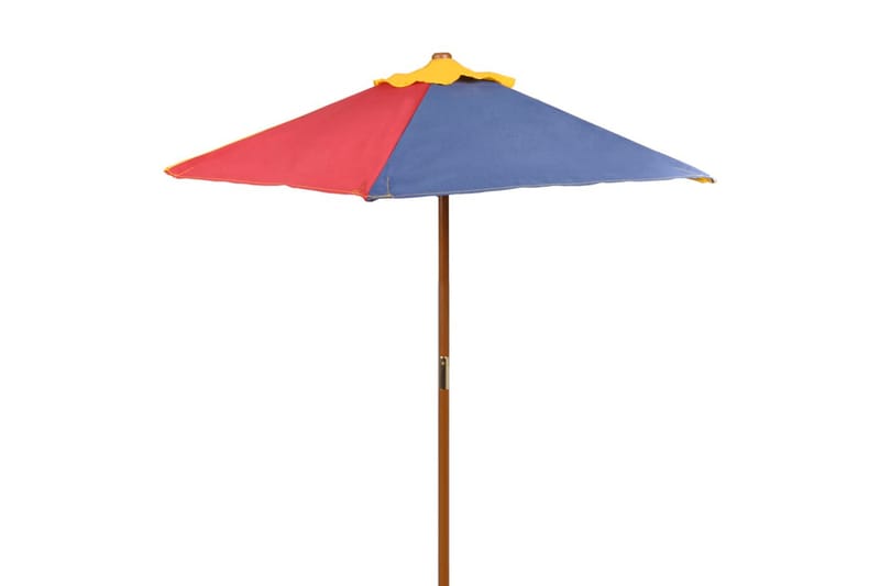 Picknickbord med bänkar och parasoll för barn flerfärgad trä - Flerfärgad - Picknickbord