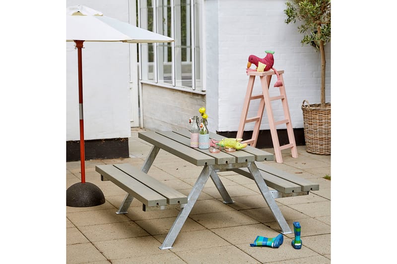 PLUS Alpha Junior Bord/Bänkset 118 cm - Utemöbler - Trädgårdsbord & Utebord - Picknickbord