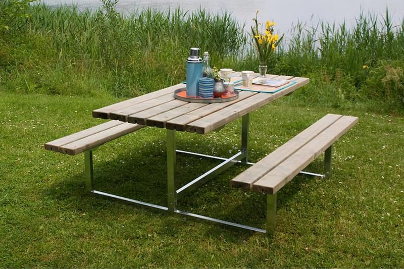 PLUS Basic bord- och bänkset 177 cm - Picknickbord