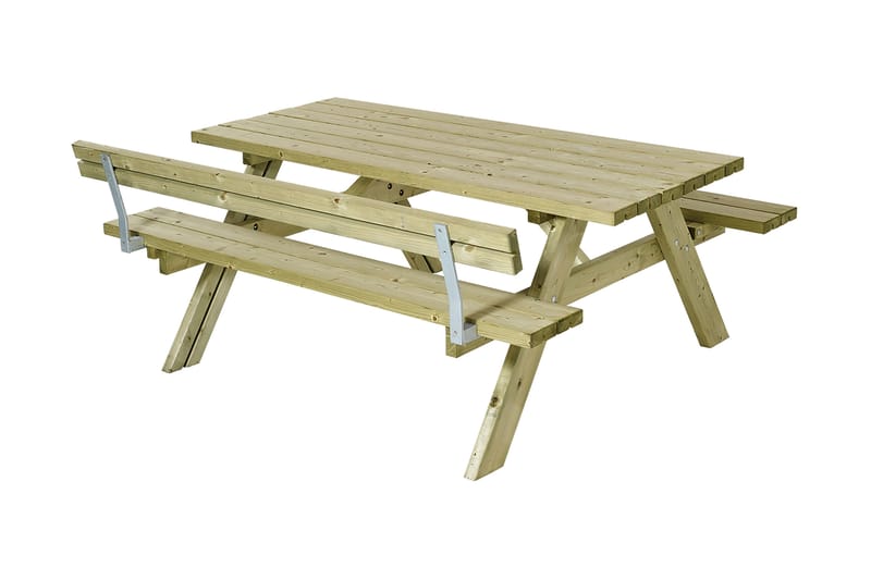 PLUS Bord- och bänkset med 1 ryggstöd - Picknickbord