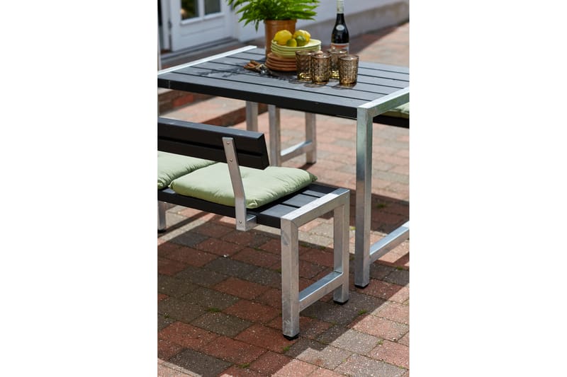 PLUS Caféset med 2 Ryggstöd 127 cm - Picknickbord