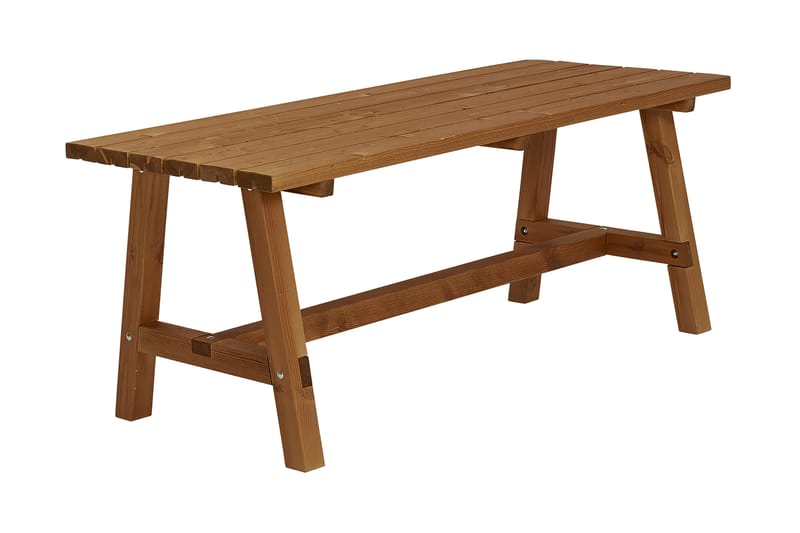 PLUS Country Plankbord 177 cm Grundmålat Teak - Picknickbord