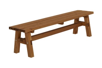 PLUS Country Plankbänk 177 cm Grundmåla Teak