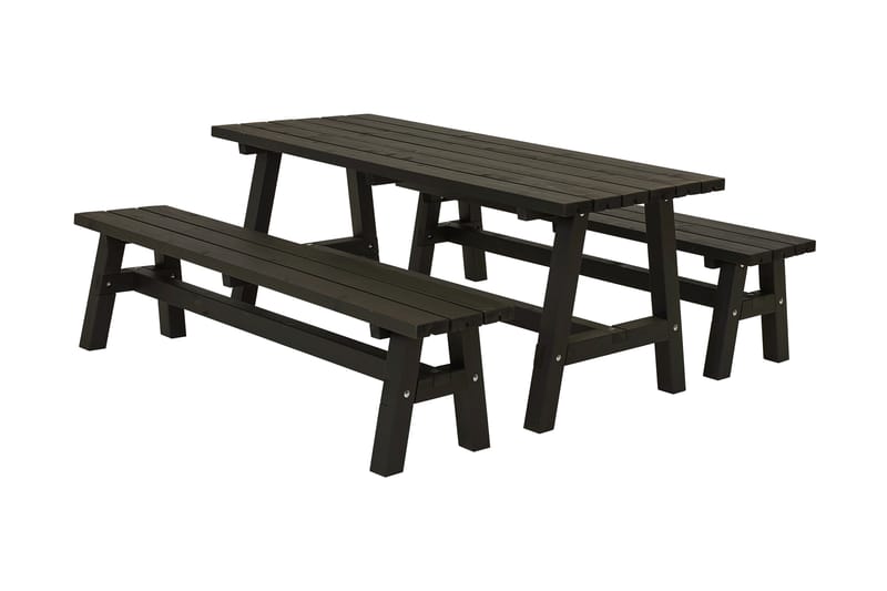 PLUS Country Plankset 177 cm Bord och 2 Bänkar, - Picknickbord