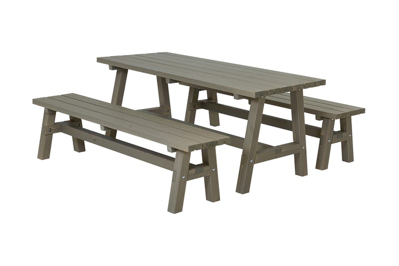 PLUS Country Plankset 177 cm Bord och 2 Bänkar, - Utemöbler - Trädgårdsbord & Utebord - Picknickbord