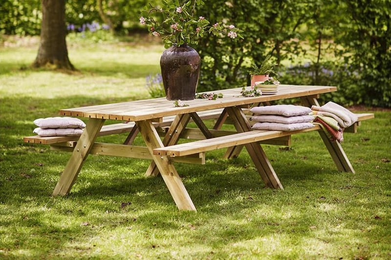 PLUS Gudrun Picknickbord med Bänk 300 - Utemöbler - Trädgårdsbord & Utebord - Picknickbord