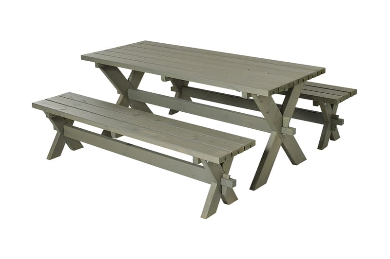 PLUS Nostalgi Bord/Bänkset 177 cm Bord och 2 Bänkar - Utemöbler - Trädgårdsbord & Utebord - Picknickbord