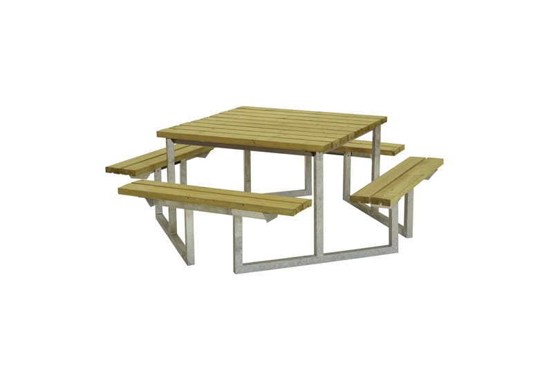 PLUS Twist Bord/Bänkset 204 cm Tryckimpregnerat - Picknickbord