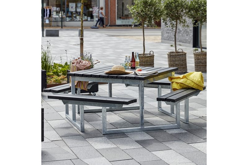 PLUS Twist Bord/Bänkset 204 cm - Utemöbler - Trädgårdsbord & Utebord - Picknickbord