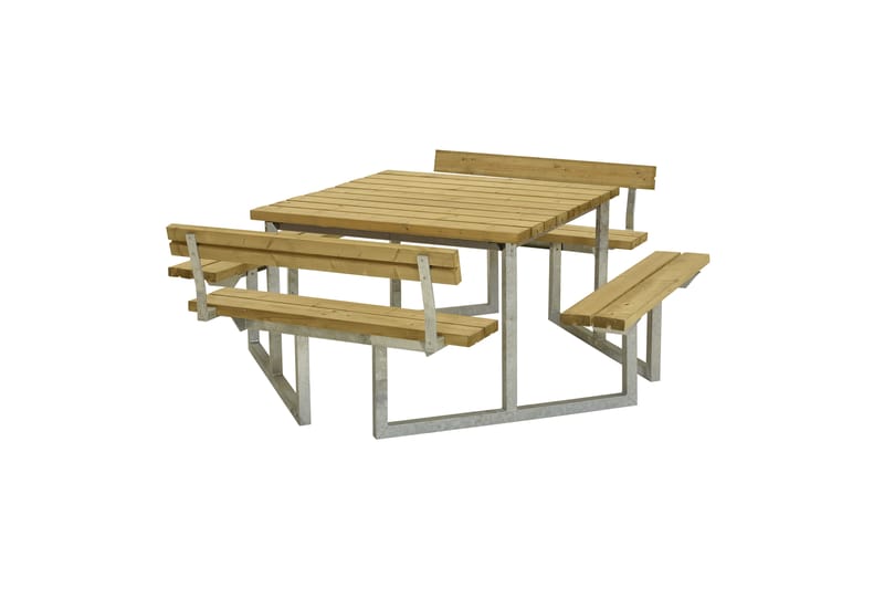 PLUS Twist Bord/Bänkset med 2 Ryggstöd 204 cm - Picknickbord