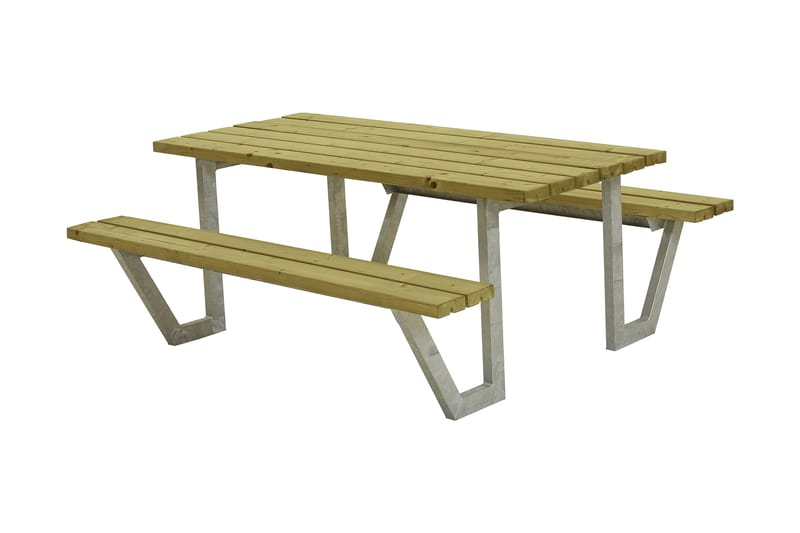 PLUS Wega Bord/Bänkset 177 cm Tryckimpregnerat - Utemöbler - Trädgårdsbord & Utebord - Picknickbord