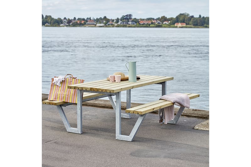 PLUS Wega Bord/Bänkset 177 cm Tryckimpregnerat - Picknickbord