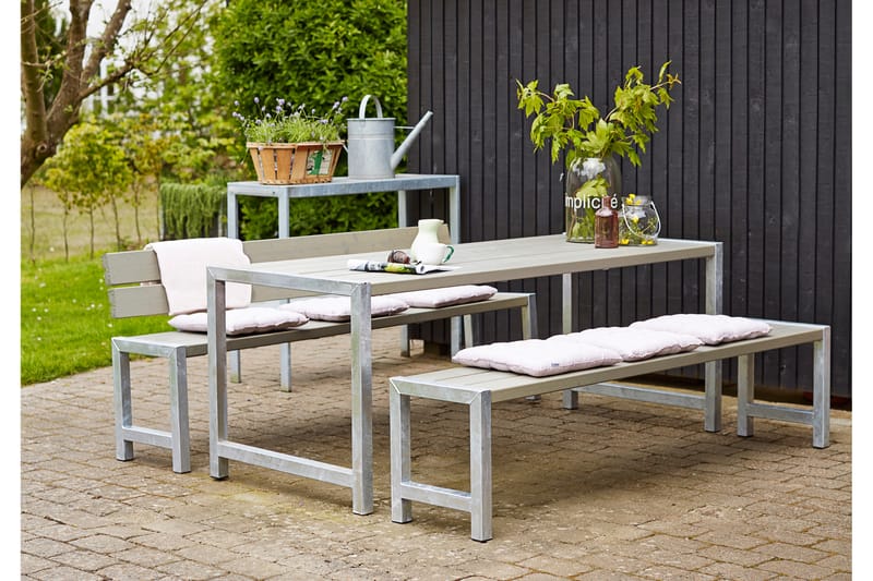 PLUS Plankset med 1 Ryggstöd 186 cm - Picknickbord