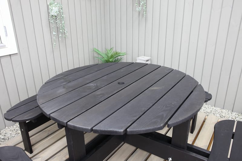 Rogolo Picknickbord 199 cm - Kaffesvart - Utemöbler - Trädgårdsbord & Utebord - Picknickbord