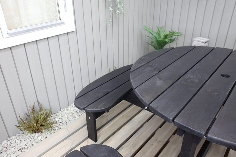 Rogolo Picknickbord 199 cm - Kaffesvart - Utemöbler - Trädgårdsbord & Utebord - Picknickbord