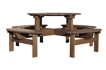 Rogolo Picknickbord 199 cm - Brun - Utemöbler - Trädgårdsbord & Utebord - Picknickbord