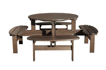 Rogolo Picknickbord 199 cm - Brun - Utemöbler - Trädgårdsbord & Utebord - Picknickbord