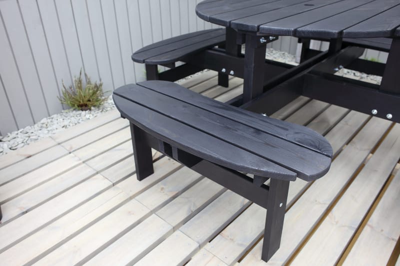 Rogolo Picknickbord 199 cm - Kaffesvart - Utemöbler - Trädgårdsbord & Utebord - Picknickbord