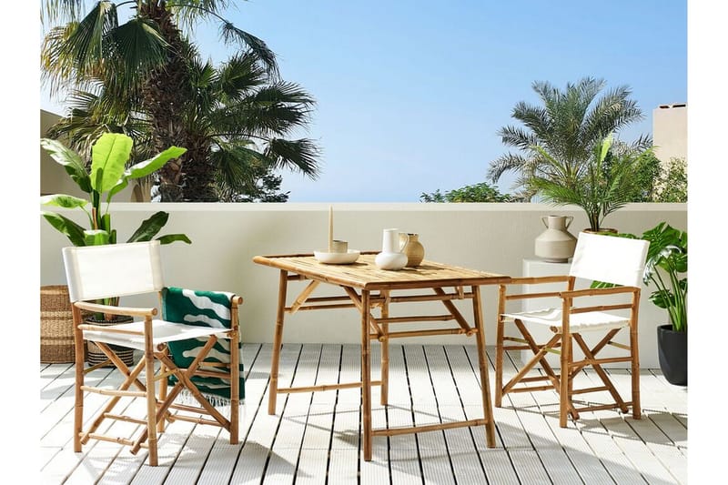 Redding Matbord Utomhus 120x69 cm - Ljusbrun - Utemöbler - Trädgårdsbord & Utebord - Matbord ute