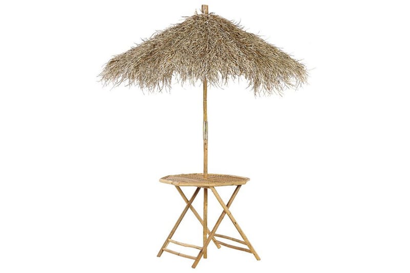 Redding Sidobord och Utebord 85 cm Trä Bambu, Ljusbrun