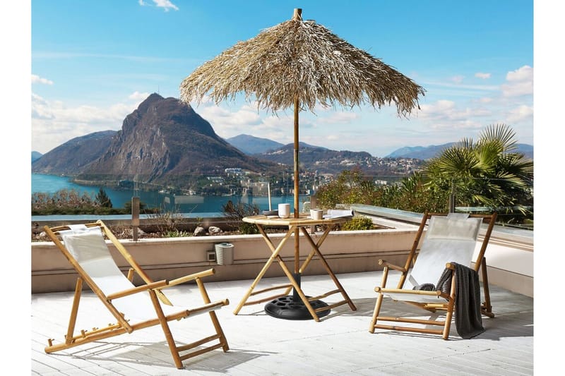 Redding Sidobord och Utebord 85 cm Trä Bambu - Ljusbrun - Utemöbler - Trädgårdsbord & Utebord - Sidobord utomhus