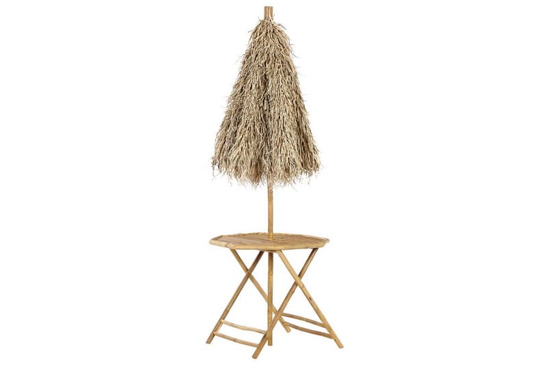 REDDING Sidobord Utomhus 85 cm Natural/Ljusbrun - Utemöbler - Trädgårdsbord & Utebord - Sidobord utomhus
