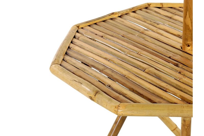 REDDING Sidobord Utomhus 85 cm Natural/Ljusbrun - Utemöbler - Trädgårdsbord & Utebord - Sidobord utomhus