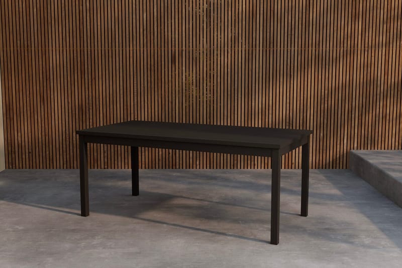 Rektangulärt Matbord Kenya 180 cm Utomhus, Svart