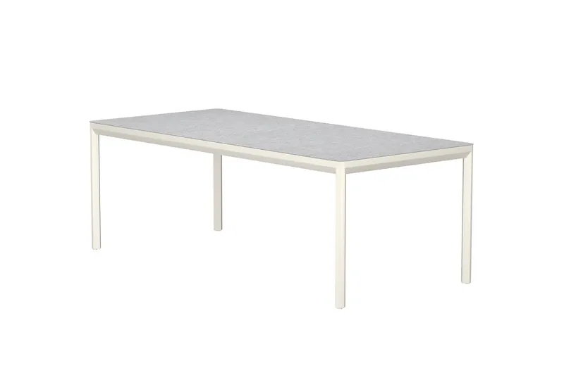 Rektangulärt Matbord Lino 220 cm Utomhus - Beige - Utemöbler - Trädgårdsbord & Utebord - Matbord ute